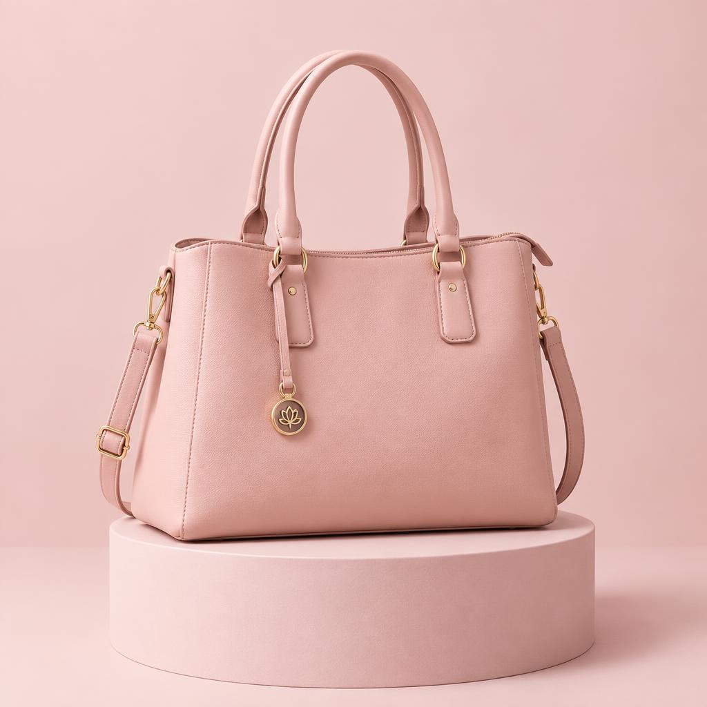Bolsa Feminina Estruturada Rosé